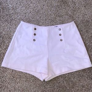 Pink Mini Shorts with Buttons